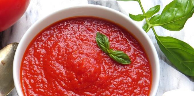 Salsa de tomate con jengibre y miel