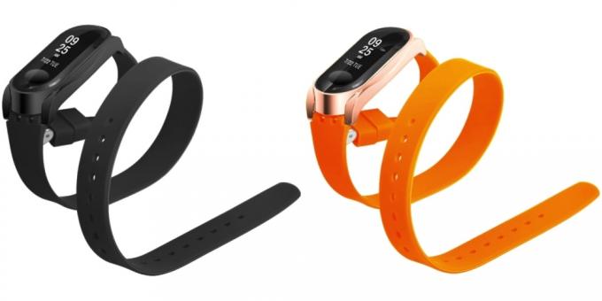 Correa de silicona para Xiaomi Mi Band 3 en los dos envoltura