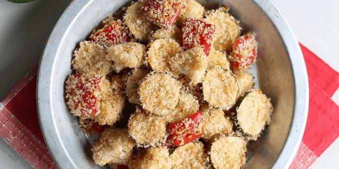 Verduras en el horno con parmesano y pimentón