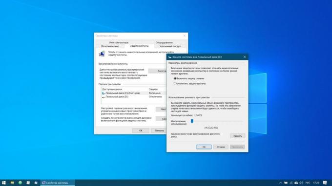 Configuración de Windows 10: Crear un punto de restauración