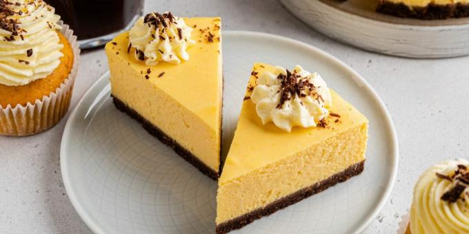 Sin horno, ¡muy fácil! Delicioso cheesecake de calabaza sin horno