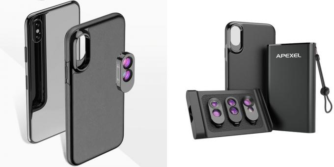 Estuche de lentes intercambiables para iPhone X