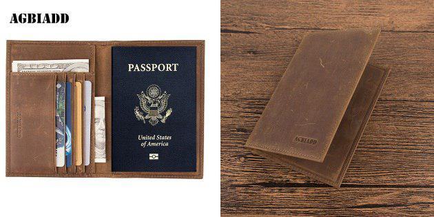 Cubierta en el pasaporte