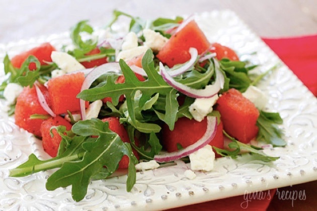 ensalada con la sandía: una receta