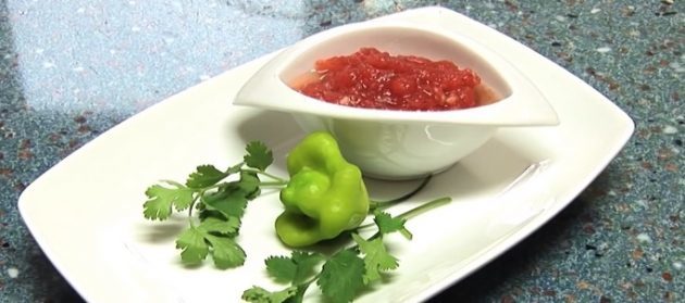 salsa de tomate y ajo