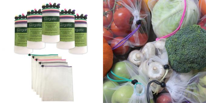 Bolsas ecológicas para almacenar frutas y verduras Organicbug
