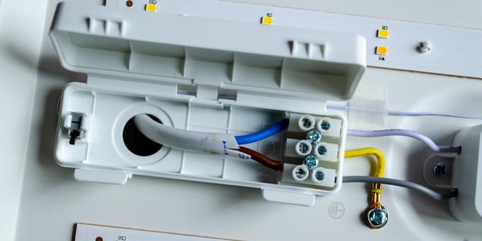 extremo fijo de un cable eléctrico: Yeelight inteligente cuadrado LED de luz de techo