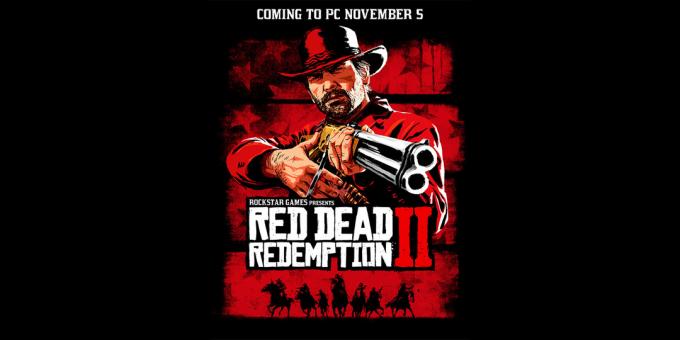 El cartel para el anuncio de la versión PC de Red Dead Redemption 2