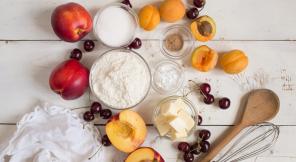 Galleta con frutas y bayas estacional