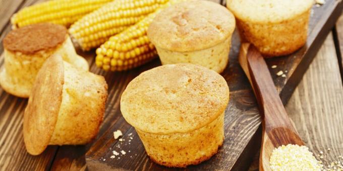 Cómo hacer muffins de harina de maíz: una receta simple