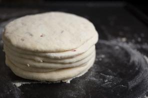 Tortas con la cuajada de estilo indio