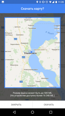 Desconectado Google Maps en Android