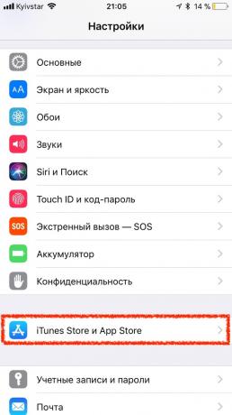 App Store en iOS 11: Ajustes