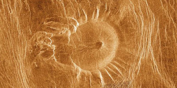 Fotos del espacio: la garrapata de Venus