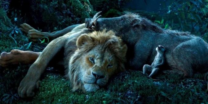 "El Rey León": Simba, Timón y Pumba