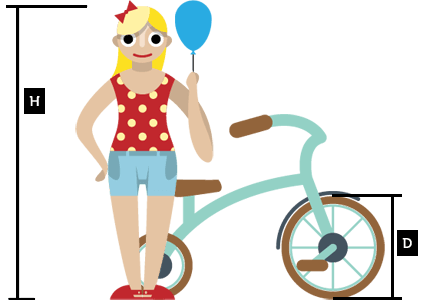 La elección de la bicicleta del niño