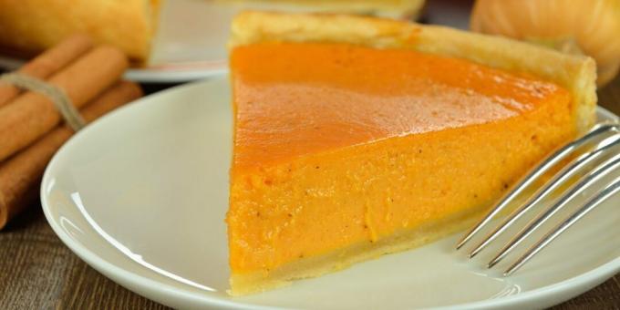 Pastel de calabaza con masa quebrada