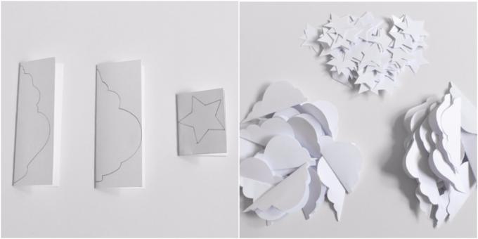 Guirnalda de Navidad hecho de papel