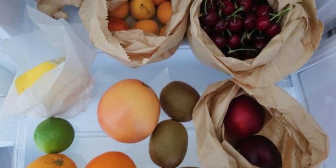 Cómo almacenar las frutas