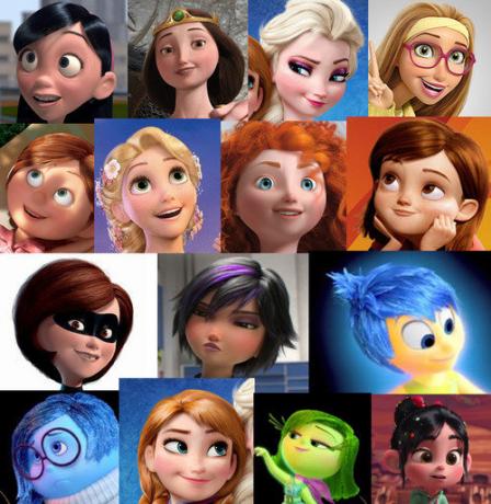 En Disney heroínas misma persona
