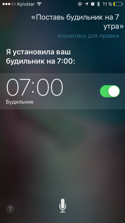 comando de Siri: ajustar la alarma