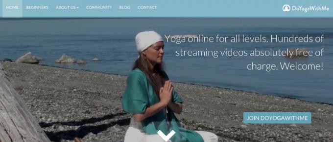 Yoga en línea: DoYogaWithMe