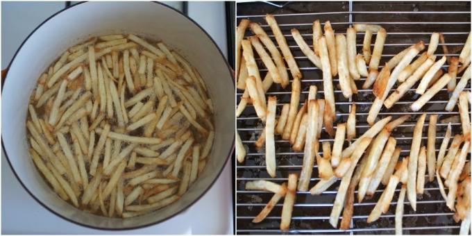 Cómo cocinar las patatas fritas en una placa