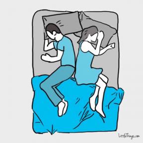 Lo que hace a sus parejas posición para dormir