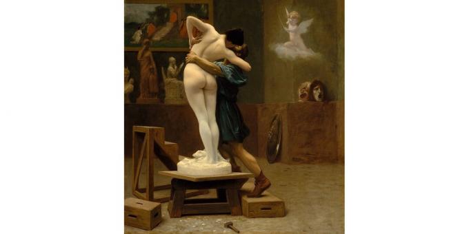 Relaciones Parasociales: Pigmalión y Galatea, pintura de Jean-Léon Jerome, 1890