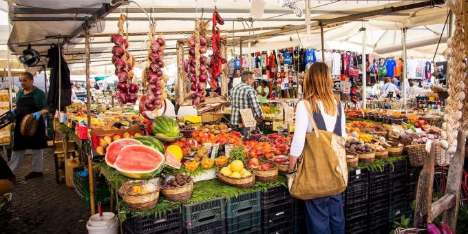 un viaje a Italia: Mercados