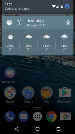 El tiempo Wiz: gran widget de