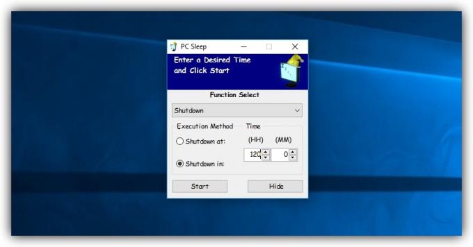 Cómo configurar el tiempo de apagado del equipo de Windows con PC del sueño
