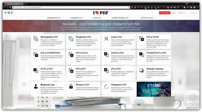 ¿Cómo trabajar con documentos PDF en línea: iLovePDF