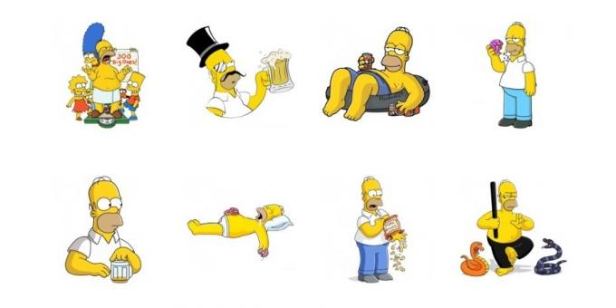 Pegatinas: Los Simpson