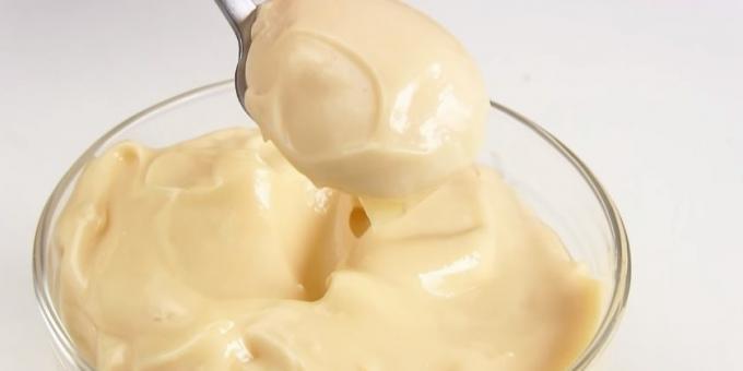 la mayonesa hecha en casa con vinagre sin mostaza