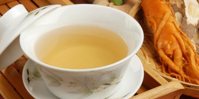 Bebidas saludables antes de acostarse: té de ginseng indio