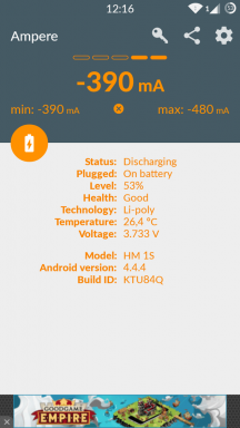 Ampere ayudará a elegir el cargador correcto para Android