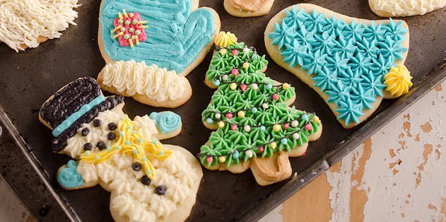 Cookies de Navidad con crema agria