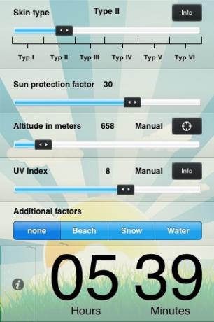 Mantenga un registro de tiempo en el sol y el nivel del agua en el cuerpo con la ayuda de iPhone