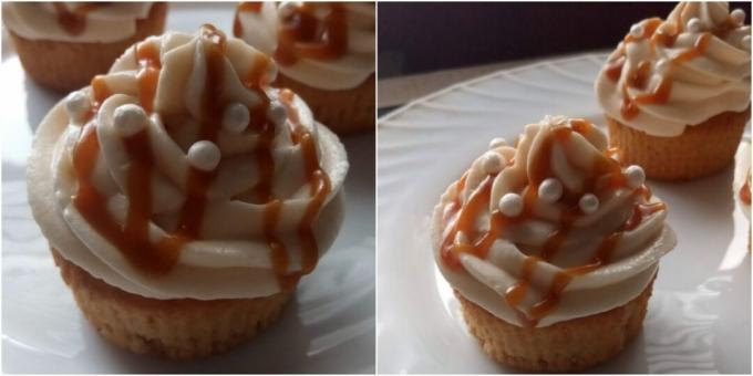 Cupcakes con crema de caramelo y mantequilla: una receta sencilla