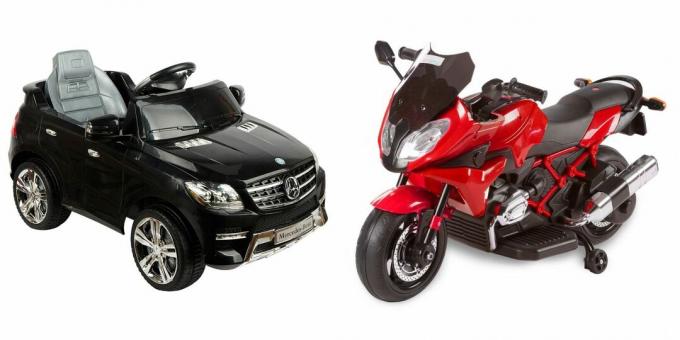 Que regalar a una niña de 5 años por su cumpleaños: un coche eléctrico o una moto