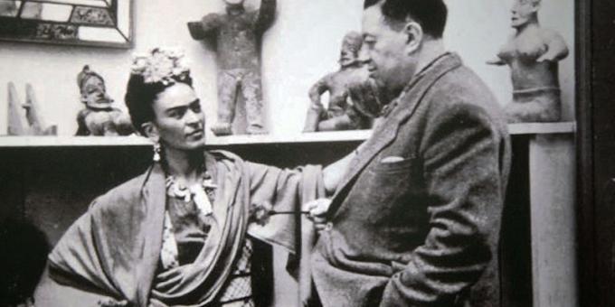 Frida Kahlo y su esposo Diego Rivera