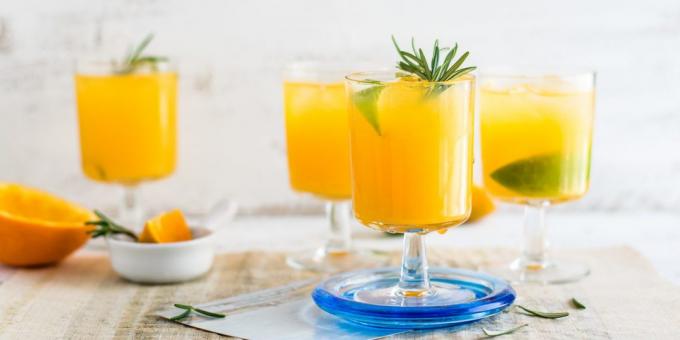 Recetas jugos. limonada de naranja
