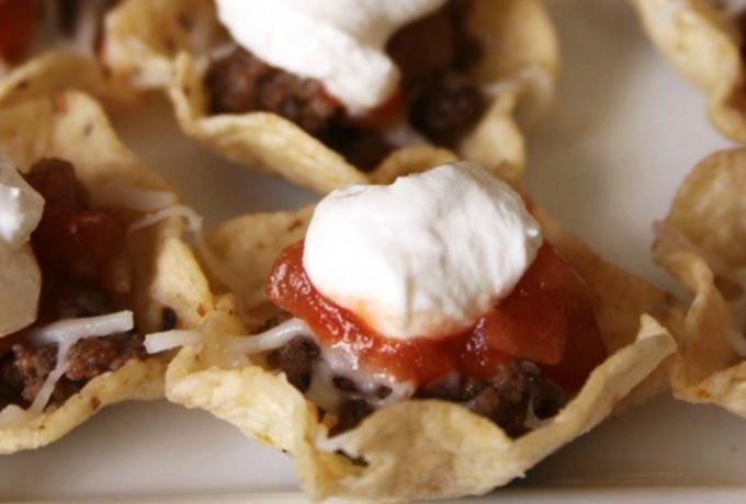 Tartlets relleno de carne 