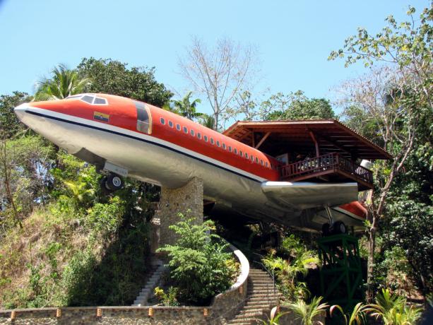 Una de las habitaciones del Costa Verde es un avión