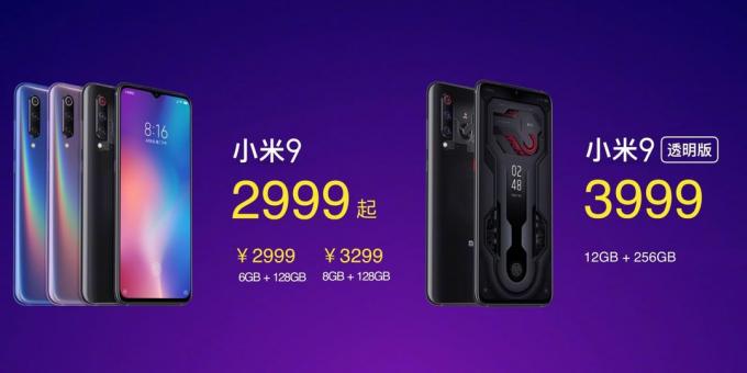 Características Xiaomi MI 9: precios