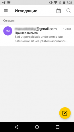Cómo cancelar el envío de una carta en Yandex.Mail: vaya a la carpeta Buzón de salida