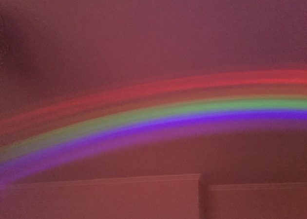 arco iris de luz nocturna