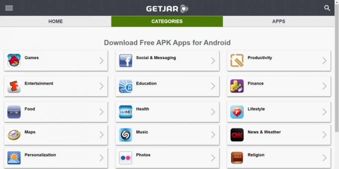 Dónde descargar aplicaciones de Android: GetJar