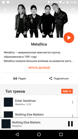 Google Equipo: Música